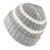 Beanies - Gårda Les Deux Alpes Striped Merino Mix Beanie (grey/white)