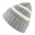 Beanies - Gårda Les Deux Alpes Striped Merino Mix Beanie (grey/white)