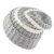 Beanies - Gårda Les Deux Alpes Striped Merino Mix Beanie (grey/white)