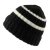 Beanies - Gårda Les Deux Alpes Striped Merino Mix Beanie (black/white)