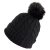 Beanies - Gårda Saas-Fee Cable Knit Wool Mix Beanie (black)