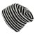 Beanies - Gårda Saint-Gervais Striped Wool Mix Beanie (black/white)