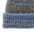 Beanies - Gårda Verbier Striped Wool Mix Beanie (grey/blue)