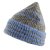 Beanies - Gårda Verbier Striped Wool Mix Beanie (grey/blue)