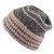 Beanies - Gårda Verbier Striped Wool Mix Beanie (grey/pink)