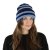 Beanies - Gårda Lech Striped Wool Mix Beanie (blue)