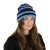 Beanies - Gårda Lech Striped Wool Mix Beanie (blue)