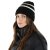 Beanies - Gårda Les Deux Alpes Striped Merino Mix Beanie (black/white)