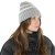 Beanies - Gårda Les Deux Alpes Striped Merino Mix Beanie (grey/white)