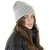 Beanies - Gårda Megève Striped Cashmere Mix Beanie (grey/white)