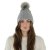 Beanies - Gårda Saas-Fee Cable Knit Wool Mix Beanie (grey)