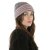 Beanies - Gårda Verbier Striped Wool Mix Beanie (grey/pink)