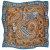 Scarf - Gårda Paisley Satin Scarf (orange)