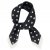 Scarf - Gårda Polka Dot Satin Scarf (black)