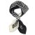Scarf - Gårda Tabriz Satin Scarf (black/cream)