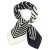 Scarf - Gårda Tabriz Satin Scarf (black/cream)
