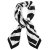 Scarf - Gårda Zebra Satin Scarf (black)