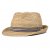Straw Hat - Gårda Marzagan Raffia Trilby (natural/blue)