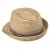 Straw Hat - Gårda Marzagan Raffia Trilby (natural/blue)