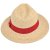 Straw Hat - Gårda Positano Fedora (nature/red)