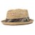Straw Hat - Gårda Tarajal Raffia Trilby (light natural/grey)
