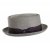 Hats - Toyo Braided Pork Pie (grey)