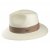 Hats - Toyo Safari Fedora With Khaki Band (white)
