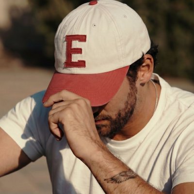 Cap - Gårda Letter Cap 'E' (white/red)