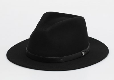 Hats - Brixton Messer Fedora Wool (black/black)