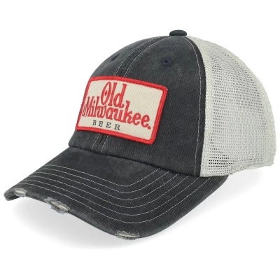 Cap - American Needle Old Milwaukee Orville Trucker (black/off-white)