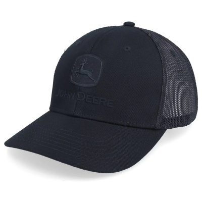 Cap - John Deere Blackout TM Mesh Back Trucker (black)