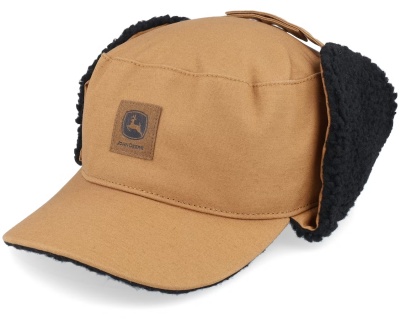 Cap - John Deere Cotton Faux Fur Lining Hat (brown)