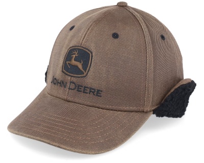 Cap - John Deere Oil Cotton Sherpa Lining (brown)