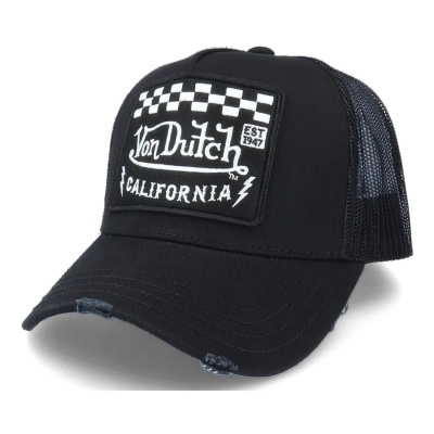Cap - Von Dutch Square Patch Trucker (black)