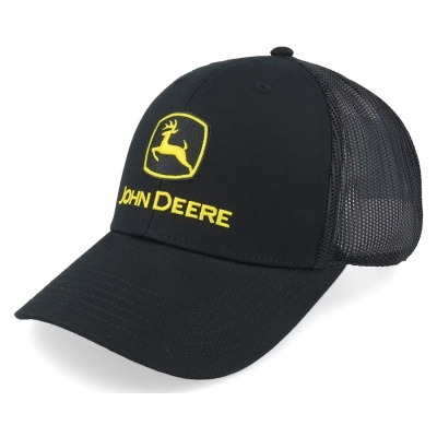 Cap - John Deere Current JD TM Embroidery Trucker (black)