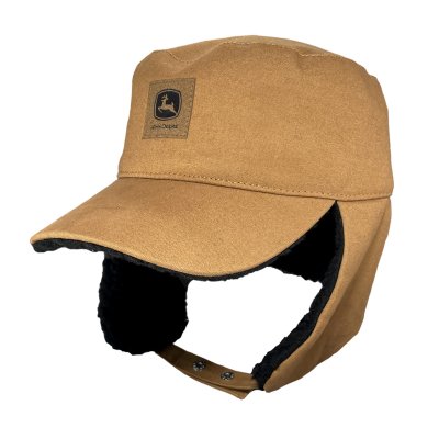 Cap - John Deere Cotton Faux Fur Lining Hat (brown)
