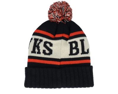 Beanies - American Needle Chicago Blackhawks Pillow Line Knit (black/white/red)