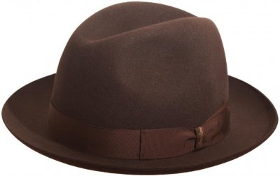 Hats - Borsalino Marengo Medium Brim Fedora (brown)
