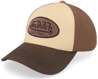 Cap - Von Dutch Oval Patch Trucker (brown/beige)