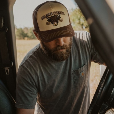 Cap - Black River Cow Cotton Cap (cream/brown)