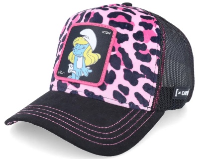 Cap - Capslab Leopard Smurf Trucker (pink/black)