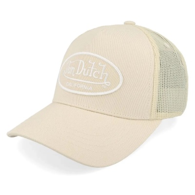 Cap - Von Dutch Oval Patch Trucker (beige)