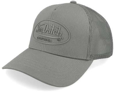 Cap - Von Dutch Rubber Logo Trucker (grey)