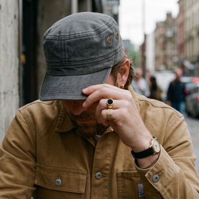 Flat cap - Gårda Viper Army Cap (black)