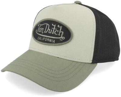 Cap - Von Dutch Embroidery Trucker (black/white/green)