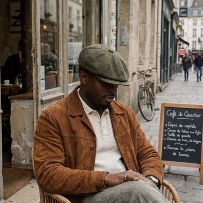 Flat cap - Gårda Premium Larkhall Wool Newsboy (green)