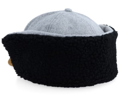 Cap - John Deere Winter Cap (grey/beige/black)