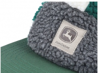 Cap - John Deere Winter Cap (green/grey/white)