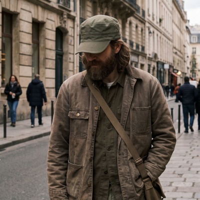 Flat cap - Gårda Army Cap (green)