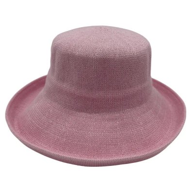 Hats - Jacaru Knitted Bucket Hat (pink)